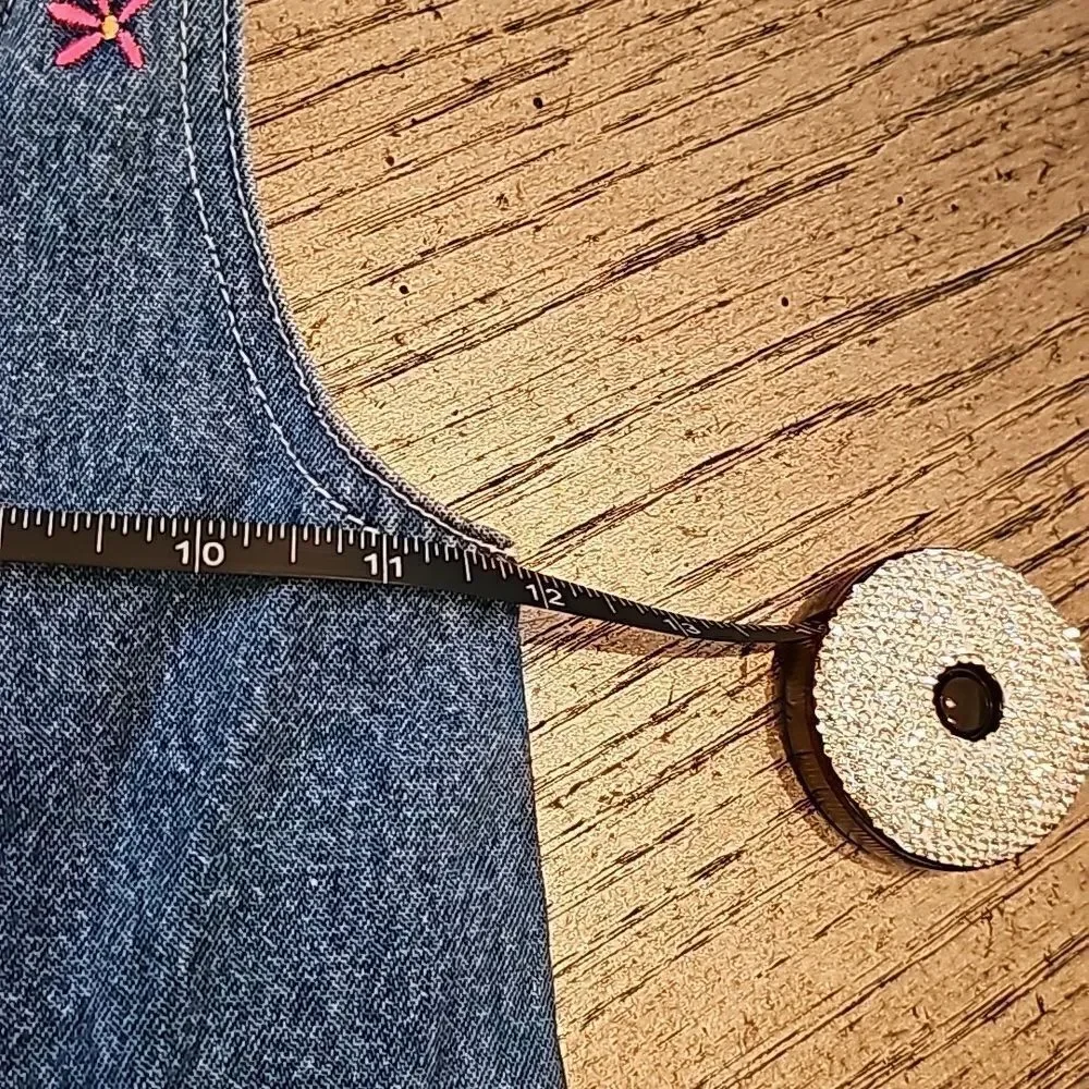 Girls vintage denim zip up dress 4T